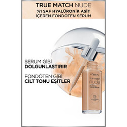 L'Oréal Paris True Match Nude Fondöten Serum 3-4 Light Medium - Thumbnail