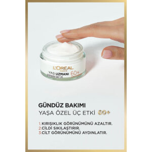 L'Oréal Paris Yaş Uzmanı 60+ Kırışıklık Karşıtı Besleyici Krem 50 Ml - 5