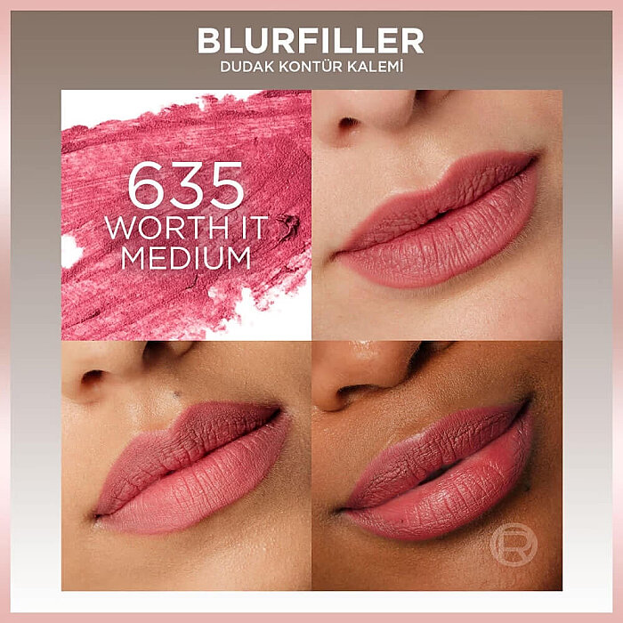 L'Oreal Paris Blurfiller Dudak Kalemi 635 Worth It Medium - 2