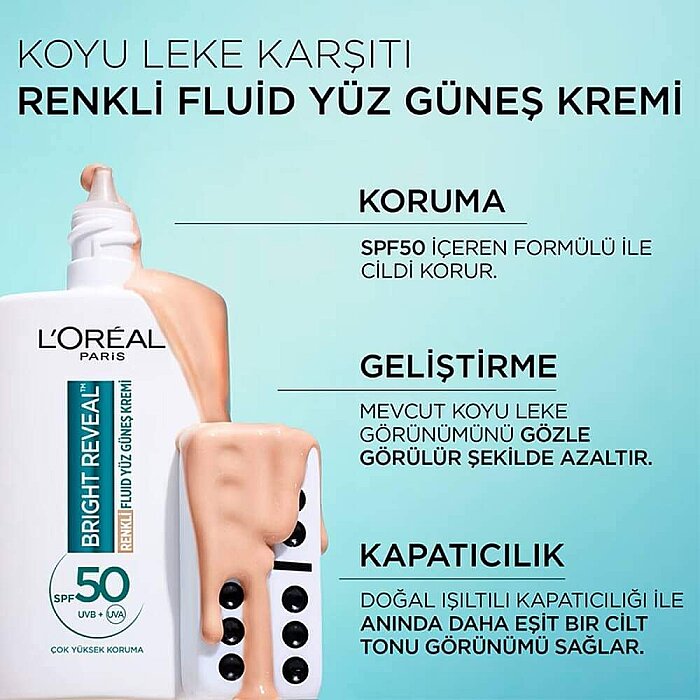 L'Oréal Paris Bright Reveal Niacinamide UV Light Güneş Kremi 50 Ml - 5