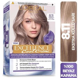 L'Oréal Paris Excellence Cool Creme Saç Boyası 8.11 Ekstra Küllü Sarı - Thumbnail