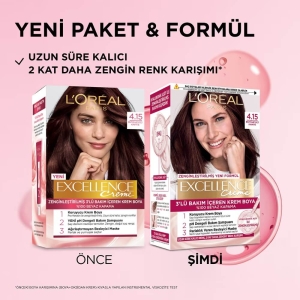 L'Oréal Paris Excellence Creme Gloss Saç Boyası 4.15 - 2