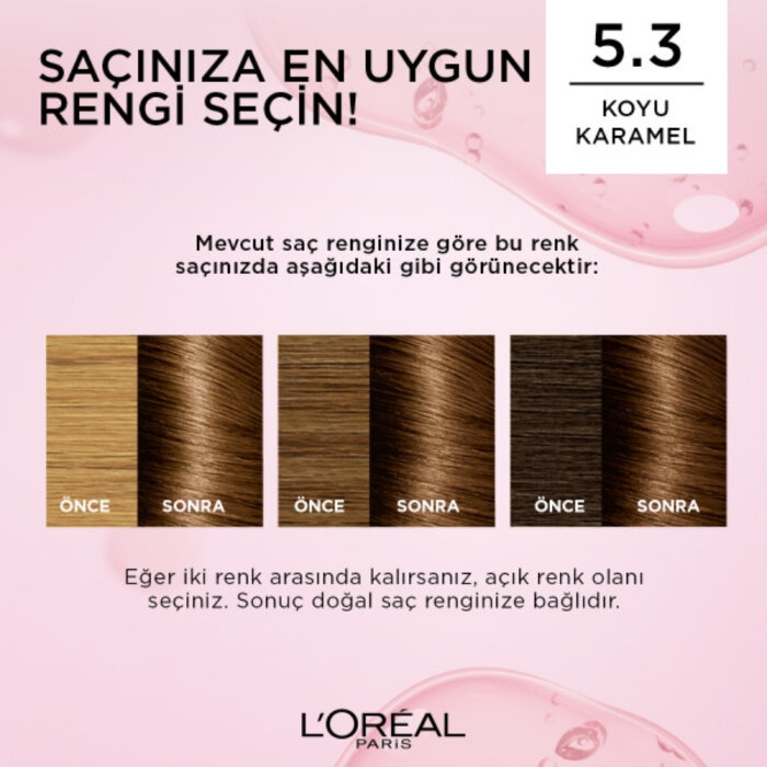 L'Oréal Paris Excellence Creme Gloss Saç Boyası 5.3 Koyu Kızıl Kahve - 6