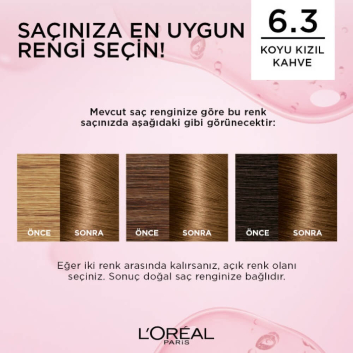 L'Oréal Paris Excellence Creme Gloss Saç Boyası 6.30 Açık Karamel - 6