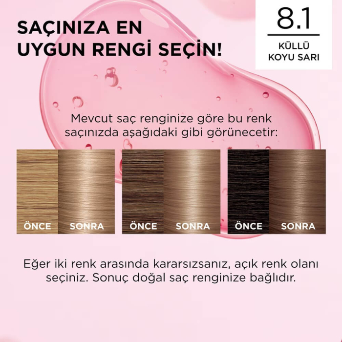 L'Oréal Paris Excellence Creme Gloss Saç Boyası 8.1 - 6