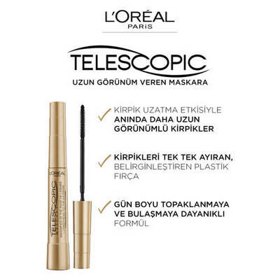 L'Oréal Paris Telescopic Gold Mascara Black - 6