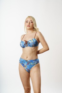 Louren Mayo - Louren B1833 Toparlayıcı Bikini Takımı Mavi 38