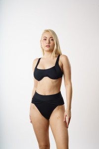 Louren Mayo - Louren B1916 Telli Bikini Takımı Siyah 36