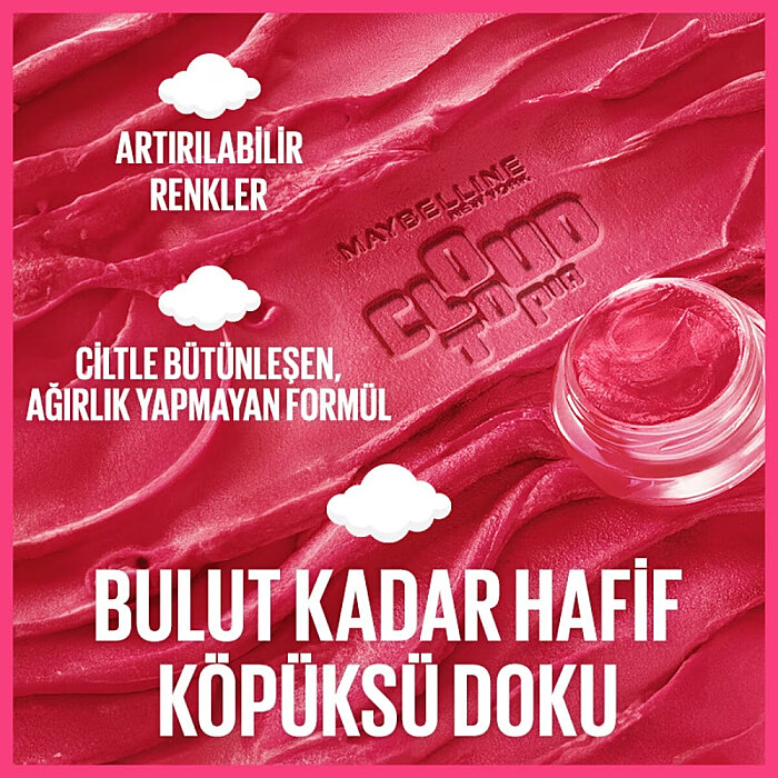 Maybelline Blush Cloudtopia Köpük Dokulu Mat Allık 01 - 4