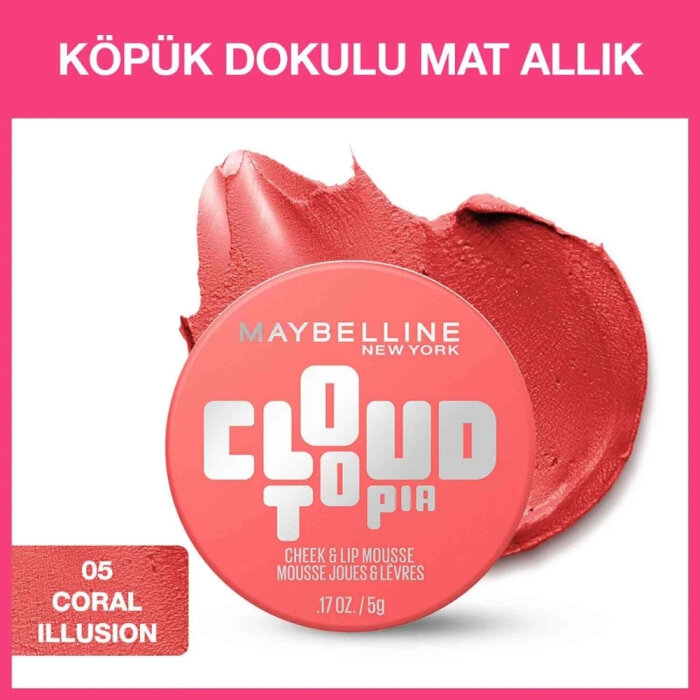Maybelline Blush Cloudtopia Köpük Dokulu Mat Allık 05 - 4