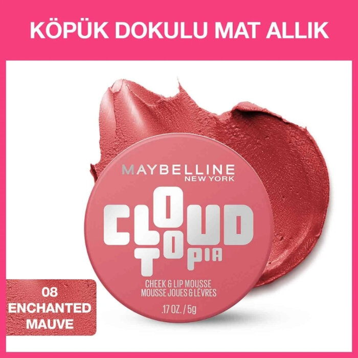 Maybelline Blush Cloudtopia Köpük Dokulu Mat Allık 08 - 4