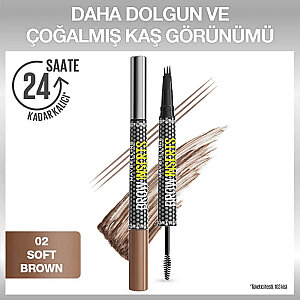 Maybelline Brow Insert Çift Uçlu Kaş Kalemi 2 Soft Brown - 2