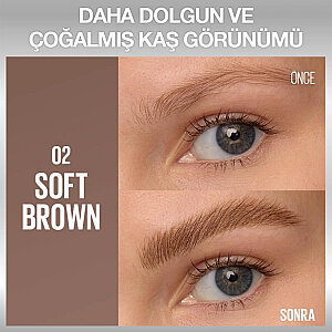 Maybelline Brow Insert Çift Uçlu Kaş Kalemi 2 Soft Brown - 3