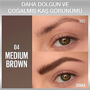 Maybelline Brow Insert Çift Uçlu Kaş Kalemi 4 Medium Brown - 3