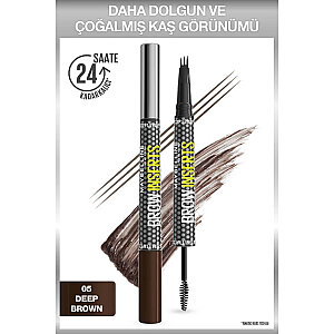 Maybelline Brow Insert Çift Uçlu Kaş Kalemi 5 Deep Brown - 2