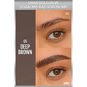 Maybelline Brow Insert Çift Uçlu Kaş Kalemi 5 Deep Brown - 3