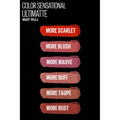 Maybelline Color Sensational Ultimatte Mat Ruj 299 More Scarlet