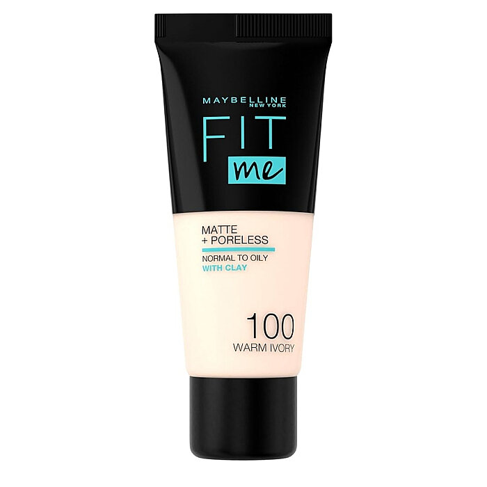 Maybelline Fit Me Matte Poreless Foundation 30 Ml 100 Warm Ivory - 1