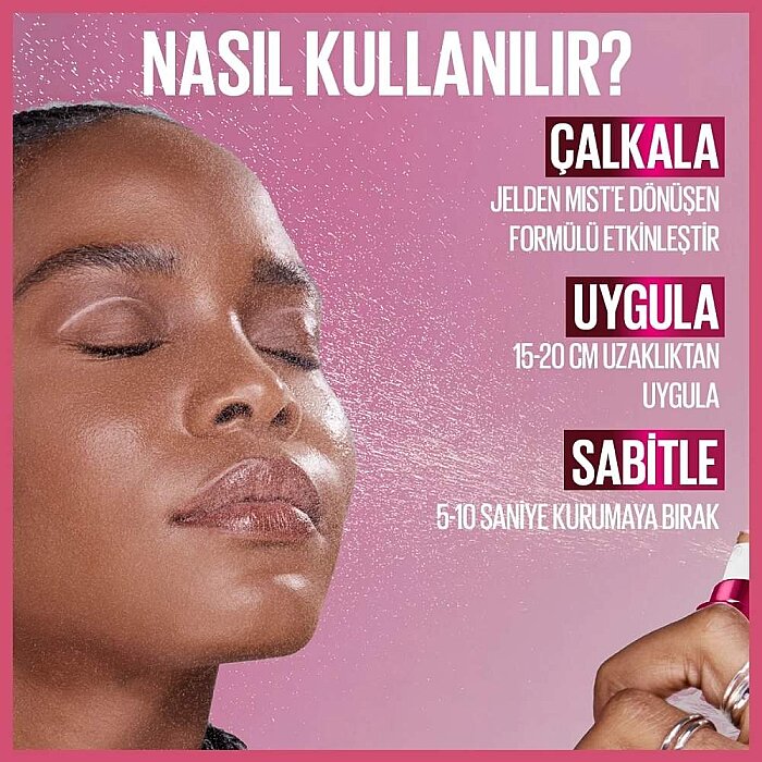 Maybelline Grippy 24H Makyaj Sabitleyici Sprey - 5
