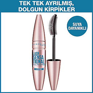Maybelline Lash Sensational Yelpaze Etkili Suya Dayanıklı Maskara Siyah - 2