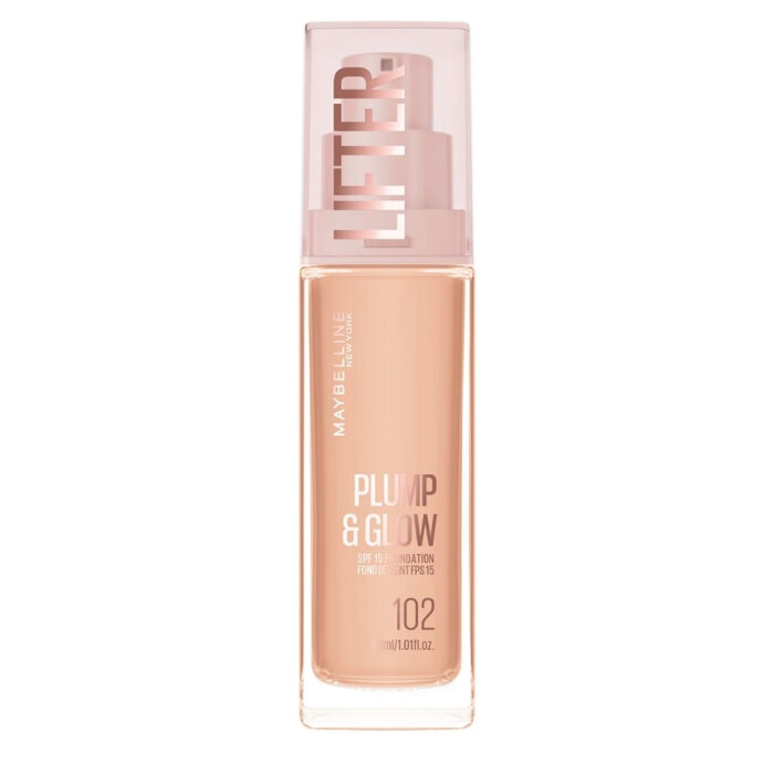 Maybelline Lifter Fondöten Plump&Glow 102 - 1