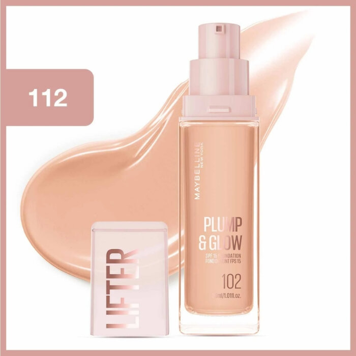 Maybelline Lifter Fondöten Plump&Glow 112 - 2