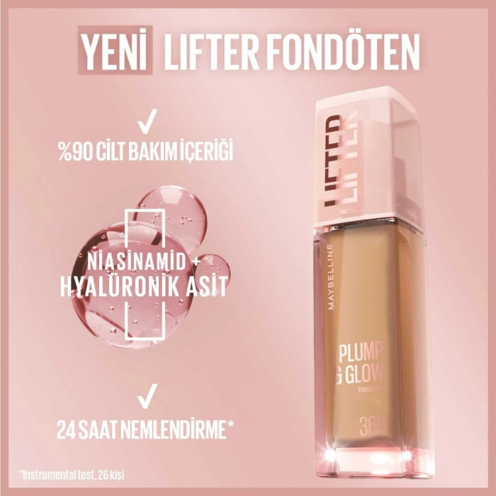 Maybelline Lifter Fondöten Plump&Glow 112 - 7