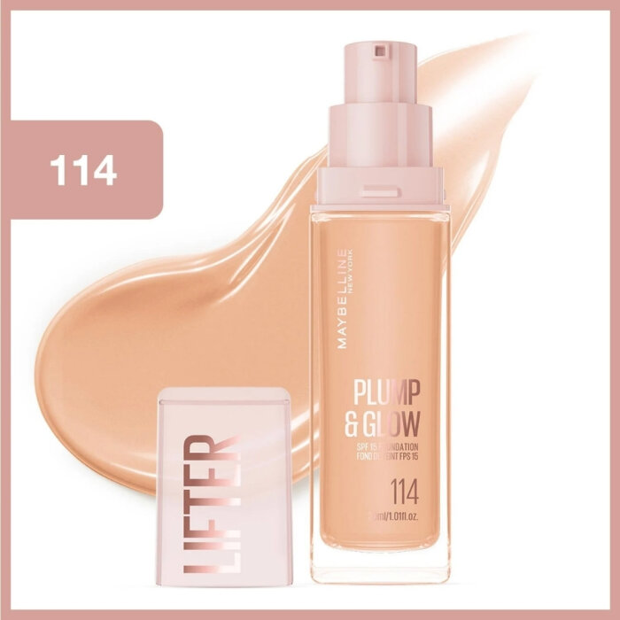 Maybelline Lifter Fondöten Plump&Glow 114 - 2