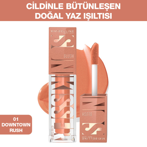 Maybelline New York Sunkisser Likit Allık 01 Downtown Rush