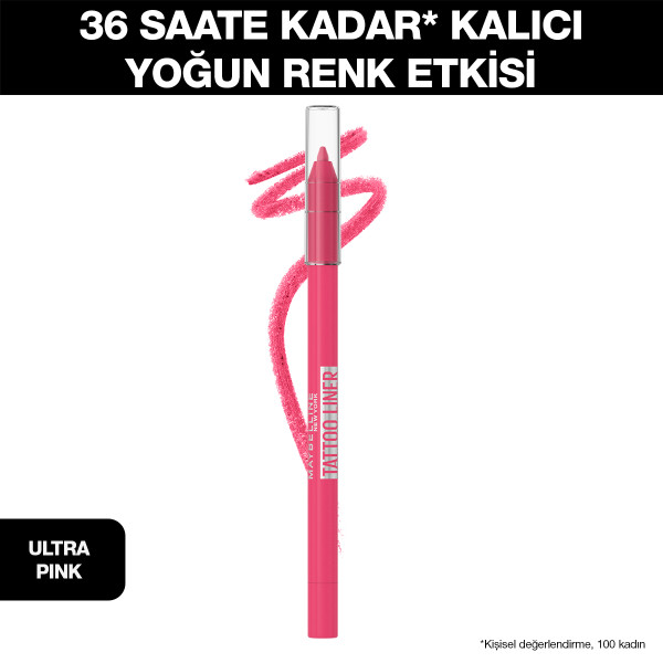 Maybelline New York Tattoo Liner Jel Göz Kalemi - Ultra Pink