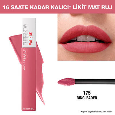 Maybelline Super Stay Matte Ink Pink Edition Mat Ruj 175 Ringleader