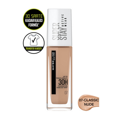 Maybelline Superstay Active Wear Foundation 07 Classic Nude