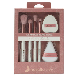 Nascita 4'lü Makyaj Fırçası & 2'li Puf Seti 161 - Nascita