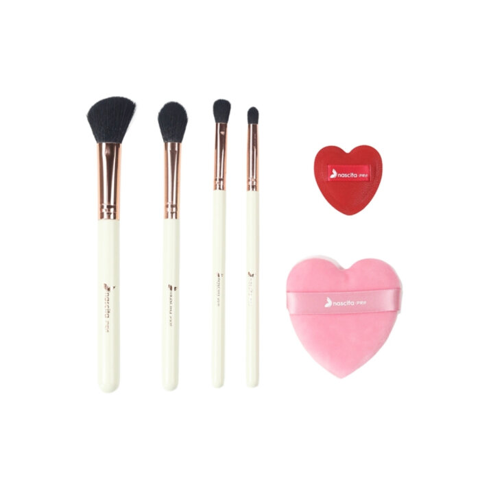 Nascita 4'lü Makyaj Fırçası & 2'li Puf Seti 163 - 2