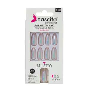 Nascita Hologram Takma Tırnak Beyaz 24'lü - Nascita