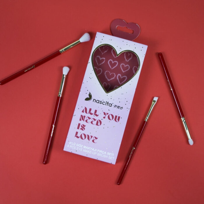 Nascita Love Göz Makyaj Fırça Seti 4'lü - 6