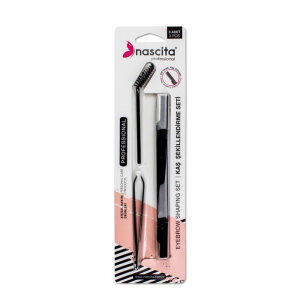 Nascita Mascara Fırçası + Cımbız + Razor 3'lü Set - Nascita
