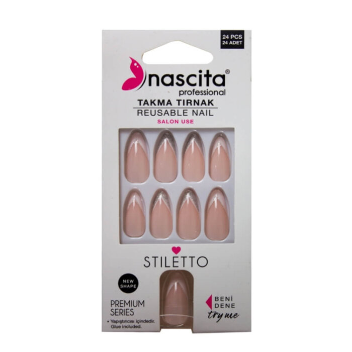 Nascita Stiletto French Takma Tırnak - 1