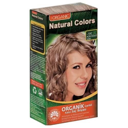 Natural Colors Organik Saç Boyası 10C Açık Küllü Kumral
