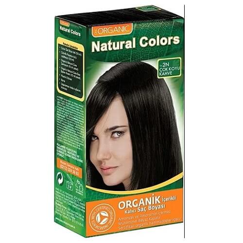 Natural Colors Organik Saç Boyası 2N Çok Koyu Kahve