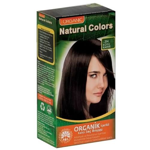Natural Colors Organik Saç Boyası 3N Koyu Kahve