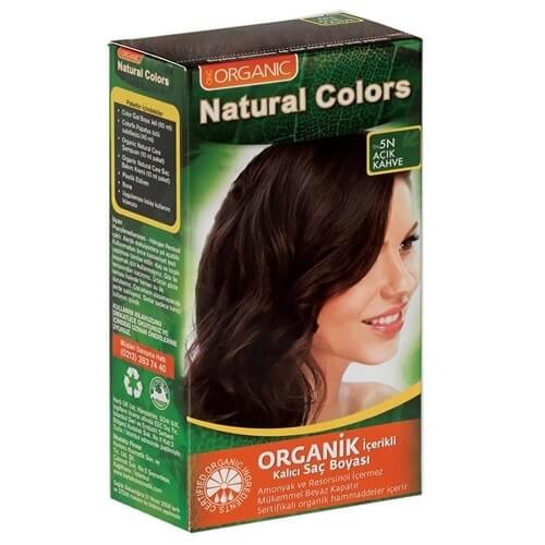 Natural Colors Organik Saç Boyası 5N Açık Kahve