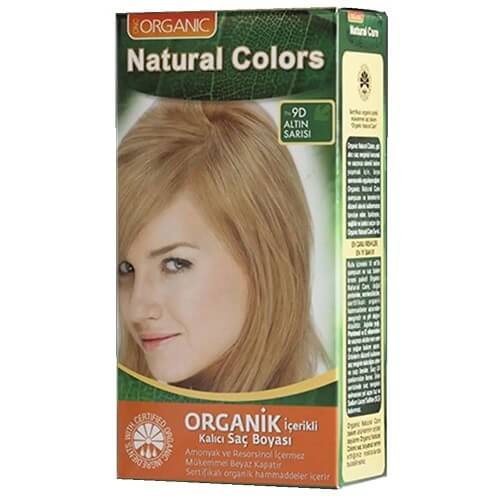 Natural Colors Organik Saç Boyası 9D Altın Sarısı