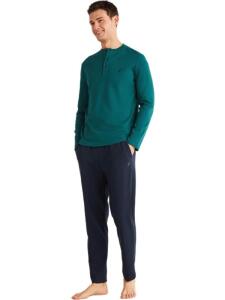 Nautica M813 Erkek Pijama Takımı Yeşil - Nautica