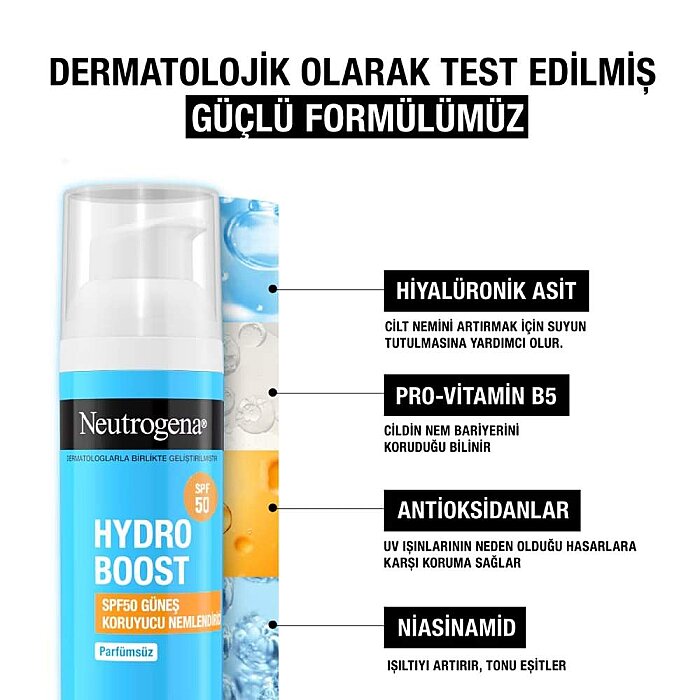 Neutrogena Hydro Boost SPF50 Sun Care Nemlendirici Krem 50 Ml - 2