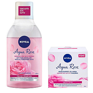 Nivea Aqua Rose Jel Krem 50 Ml + Makyaj Temizleme Suyu 400 Ml Set - Nivea
