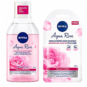 Nivea Aqua Rose Makyaj Temizleme Suyu 400 Ml + Göz Maskesi Set - Nivea