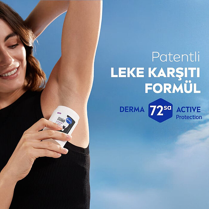 Nivea Black & White Authentic Kadın Deodorant Stick 50 Ml - 6