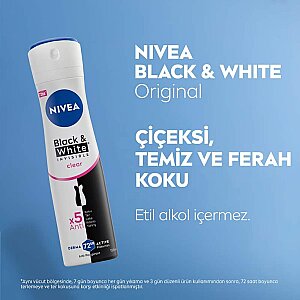 Nivea Black&White Clear Deo 150 Ml+Mini Roll-On 25 Ml Set - 5