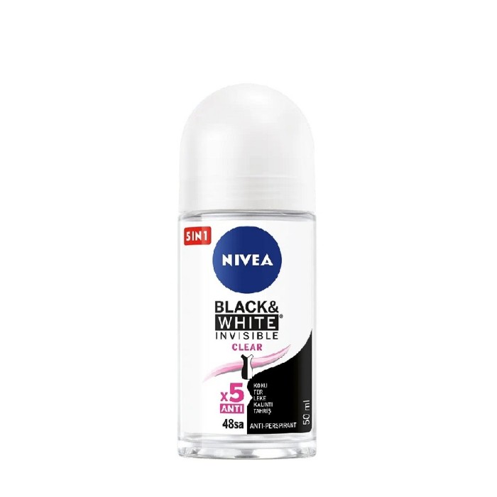 Nivea Black&White Clear Kadın Roll-On 50 Ml - 1
